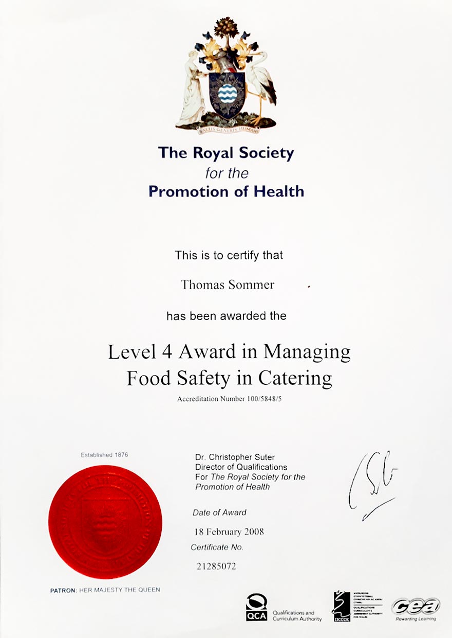 TS Hospitality Consulting diplom